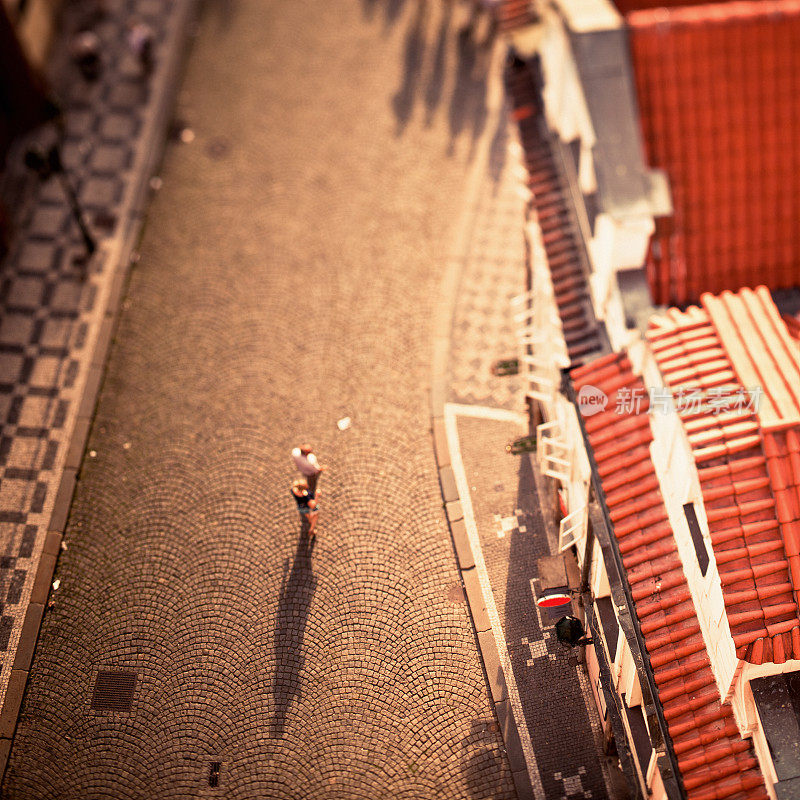 Alley, People in Prague